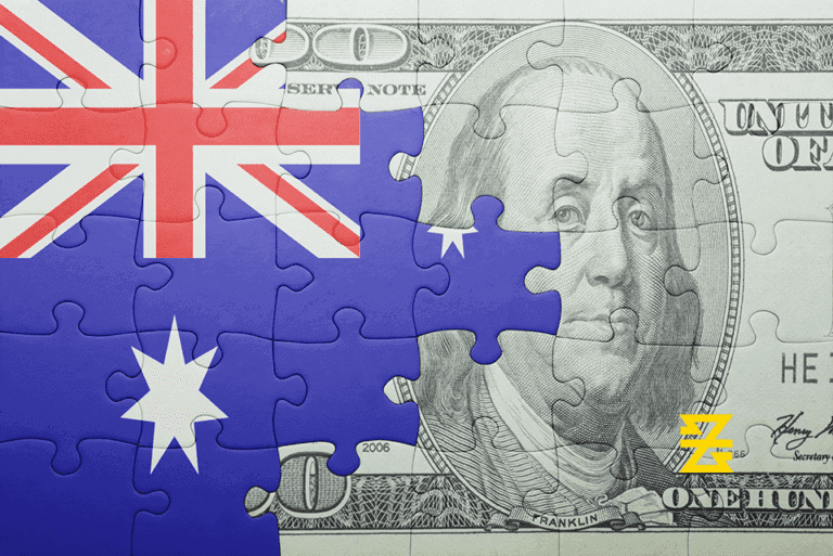 audusd foreign exchange currency represented with Australian flag and United States Dollar